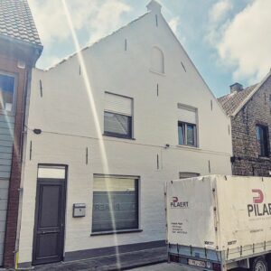 Mortelkalei met een waterdamp open parelend verfafwerking 2